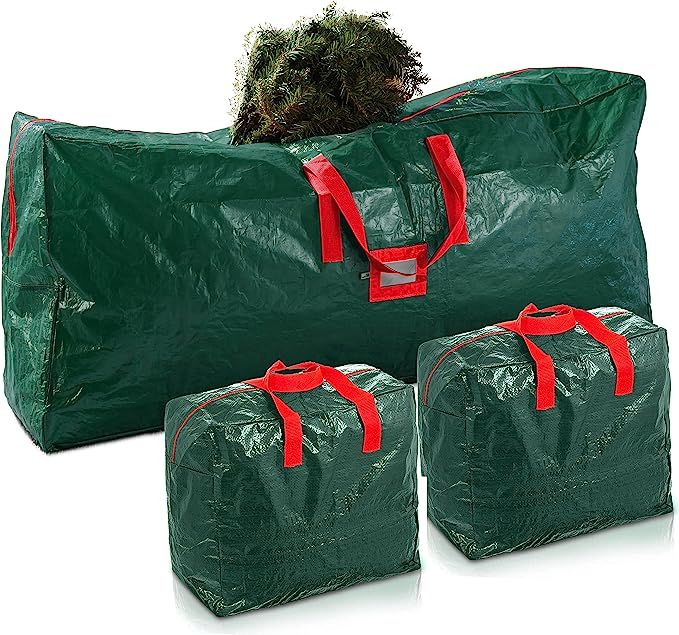 3-Pack Christmas Artificial Tree Storage Bag and Two Garland Bags; Holiday Tree Storage for Trees... | Amazon (US)