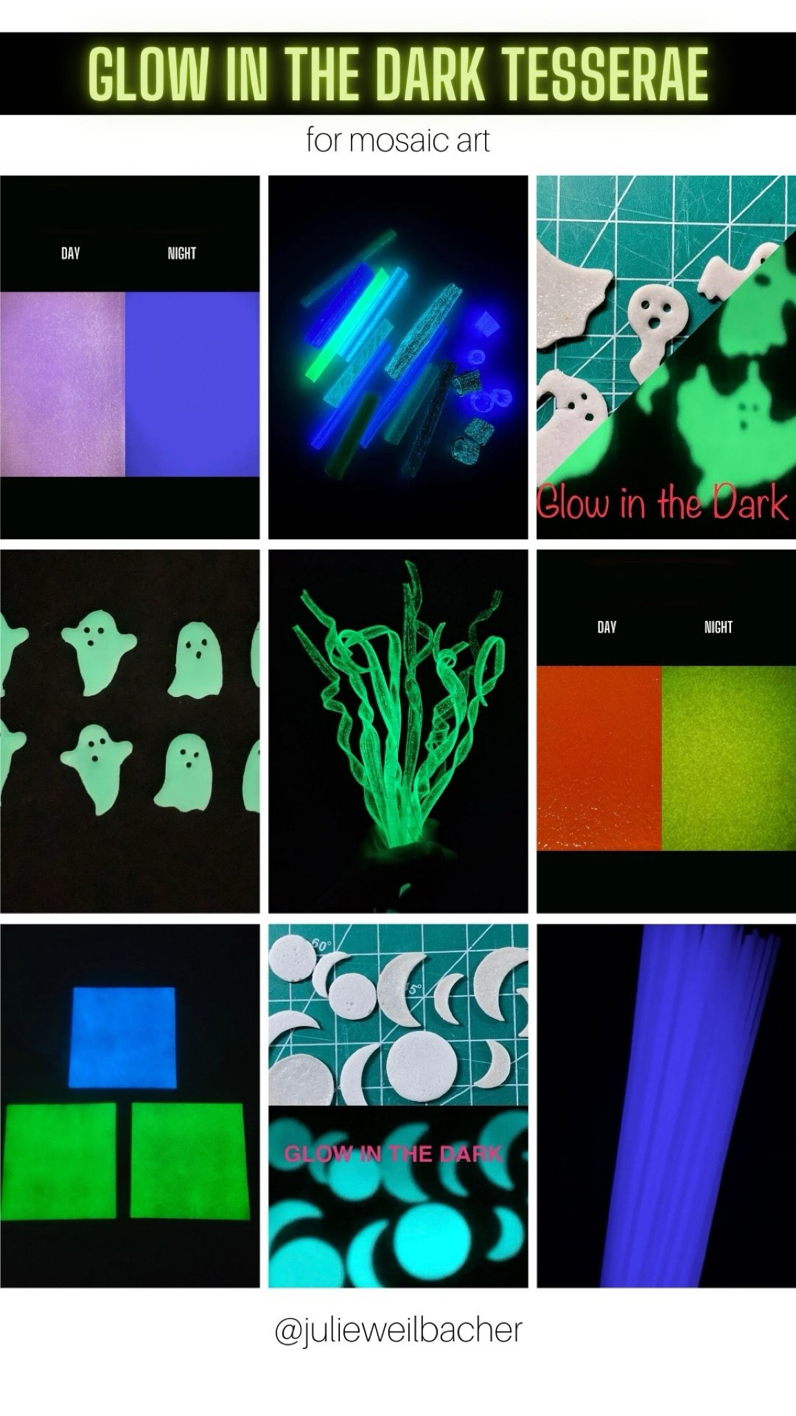 Sharing glow-in-the-dark tesserae to use in mosaic art. 👻 They’re perfect for your Halloween mosaic project. 👻glow in the dark glass - mosaic - stained glass - Halloween crafts - mosaics - glass ghost - mosaic art

#LTKHalloween #LTKFindsUnder50 #LTKSeasonal