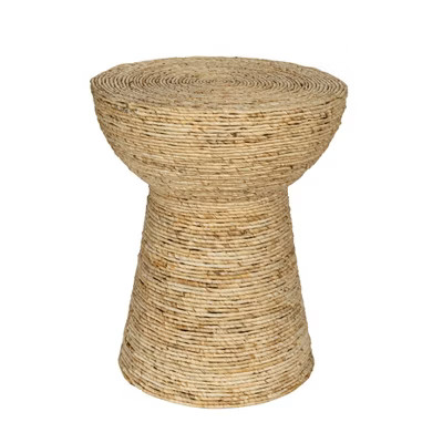 Storied Home Round Rope Accent Table Natural | Target