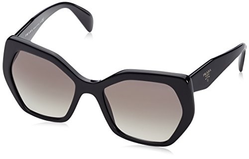 Prada Women's PR 16RS Black/Grey Gradient Sunglasses | Amazon (US)
