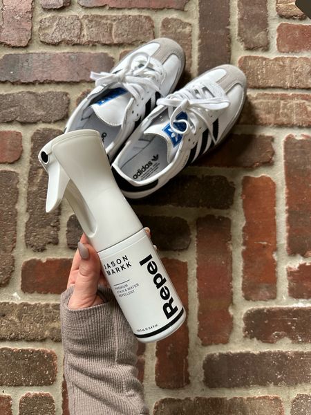 this shoe repellant spray is a must-have - works on suede, cotton, canvas, leather, nylon - colorless, odorless, sprays in a fine mist without aerosol

#LTKshoecrush #LTKhome #LTKfindsunder50