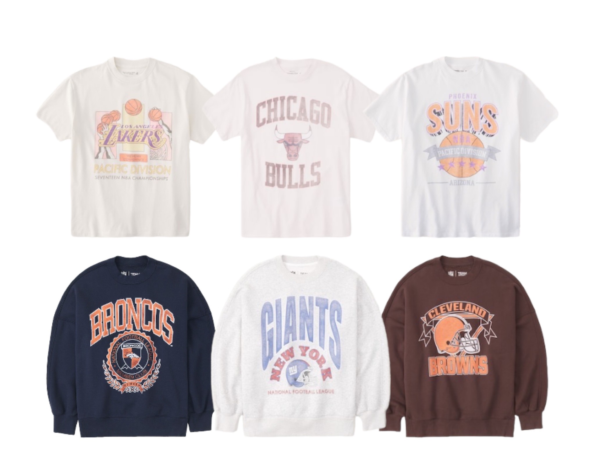 oversized graphic tee & graphic sweatshirts from abercrombie !

NBA - los angeles lakers, chicago bulls, phoenix suns
NFL - denver broncos, NY giants, chicago bulls 





nba gear, nba sweatshirt, the suns, phoenix suns, suns gear, suns fan gear, suns tshirt, lakers, los angeles lakers, lakers fan gear, lakers tshirt, lakers gear, chicago bulls, bulls, bulls gear, bulls tshirt, chicago bulls fan gear, 

nfl gear, nfl sweatshirt, broncos, denver broncos, broncos fan gear, broncos sweatshirt, broncos gear, NY giants, giants, giants gear, giants fan gear, giants sweatshirt, NY sweatshirt, cleveland browns, cleveland browns gear, cleveland browns fan gear, cleveland browns sweatshirt

urban outfitters, USC, dallas mavs, vintage#LTKSale 

#LTKtravel #LTKU