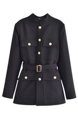 'Tamia' Single-breasted Belted Blazer Coat | Goodnight Macaroon