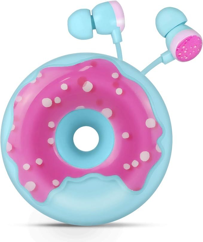 QearFun Donut Earbuds for Kids, Cute Earbud & in-Ear Headphones Wired Gift for School Girls and B... | Amazon (US)