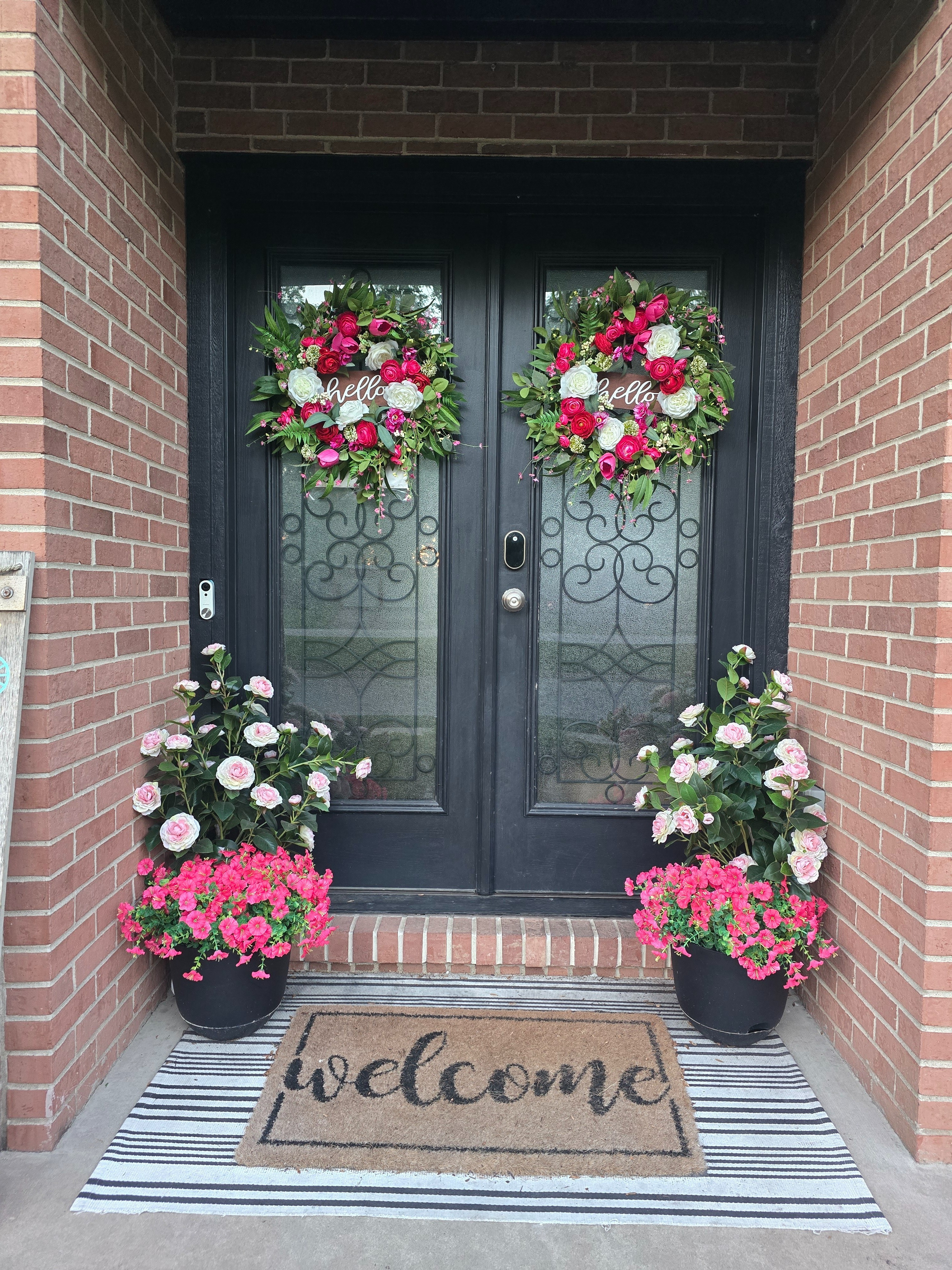 Pink Spring Flowers
Front Door Decor
Faux Flowers

#LTKmomlife #LTKSeasonal #LTKHome