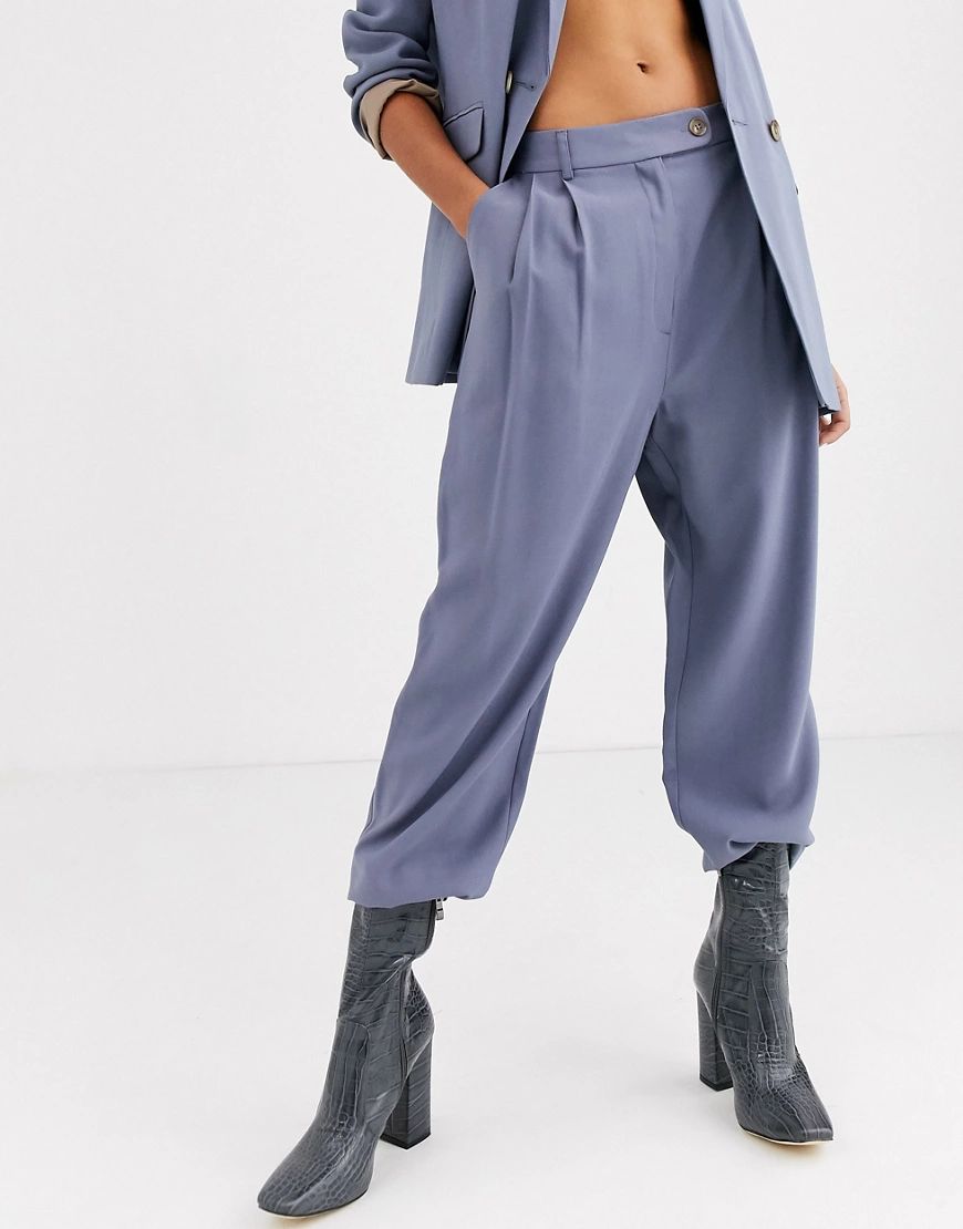 Topshop tailored pants in dusty blue | ASOS (Global)