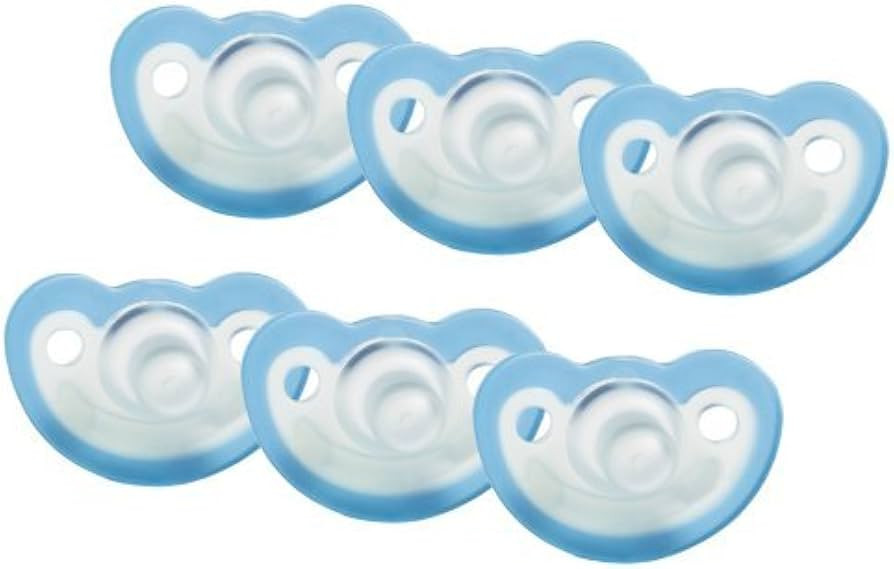 JollyPop 0-3 Months Pacifier 6 Pack Unscented - Blue | Amazon (US)