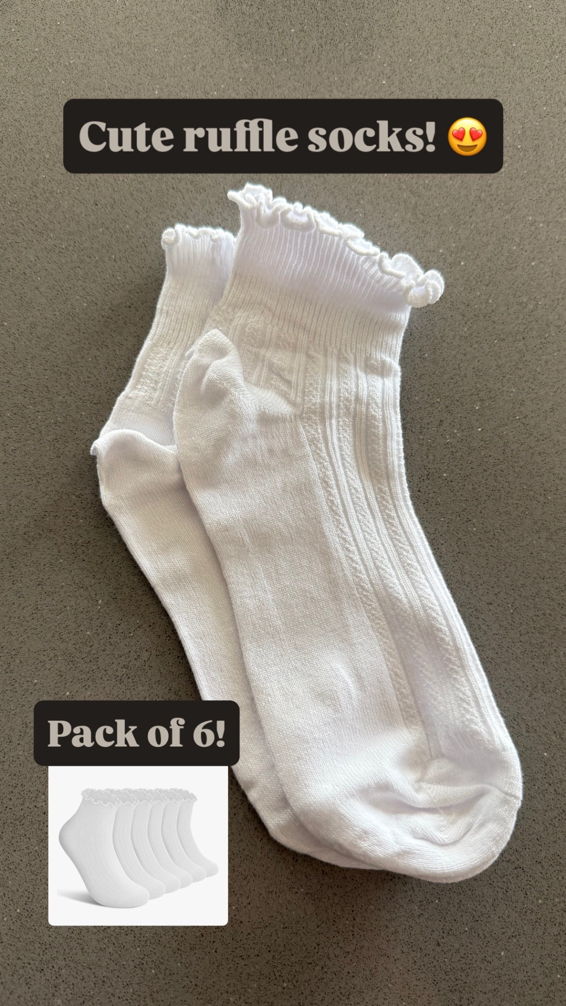 Cute ruffle socks 😍 Amazon find! Such a good price right now 

#LTKSeasonal #LTKStyleTip #LTKFindsUnder50