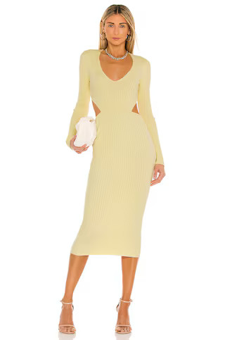 Camila Coelho Rosabella Midi Dress in Yellow from Revolve.com | Revolve Clothing (Global)