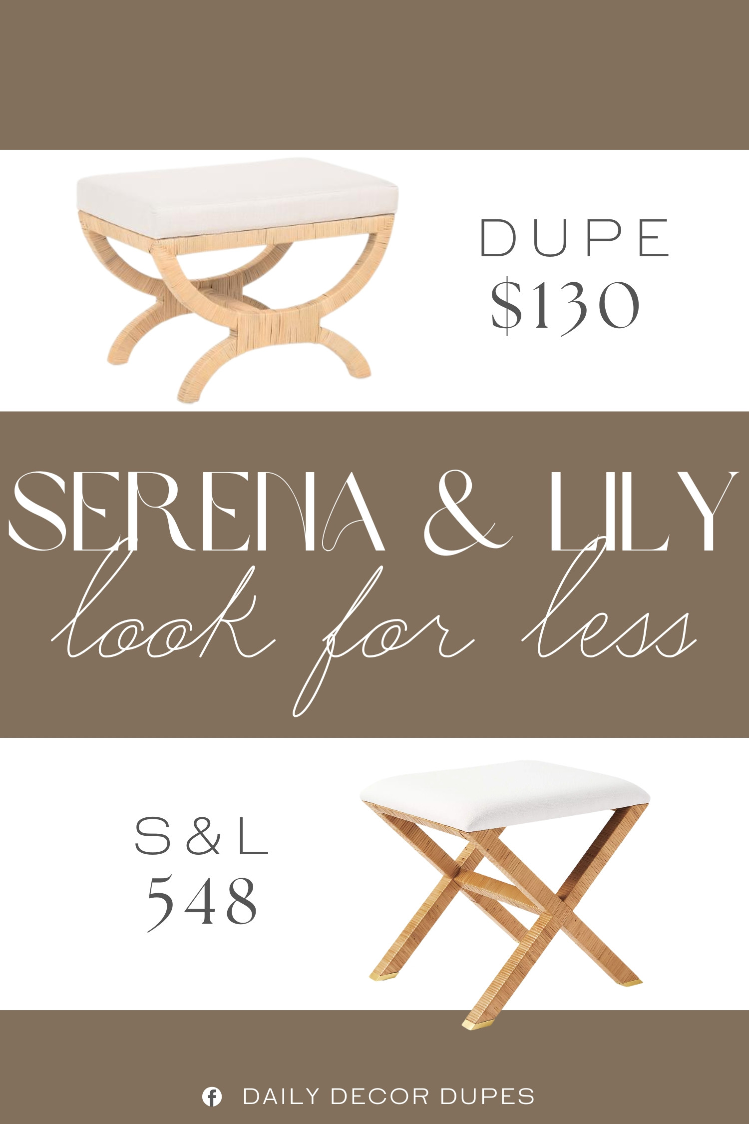Inspired Serena & Lily Rattan X-Base Stool. Rattan Accent Stool. X-Base Ottoman. Cushioned Rattan Stool. Modern Woven Ottoman. Coastal Chic Ottoman. Modern Farmhouse Stool. 

Home more affordable option find copy cat similar look for less budget friendly affordable cheap cheaper beautiful pretty. Clearance sale coupon code discount code promo code luxury lookalike look a like Inspo inspiration inspired by idea ideas Love like these? I share multiple every day in my FB group.
#serenaandlilyinspired #rattanottoman #wickerstool #accentstool #furniturefinds #xbasestool #coastalfarmhouse #coastalchicdecor 

 #LTKHome