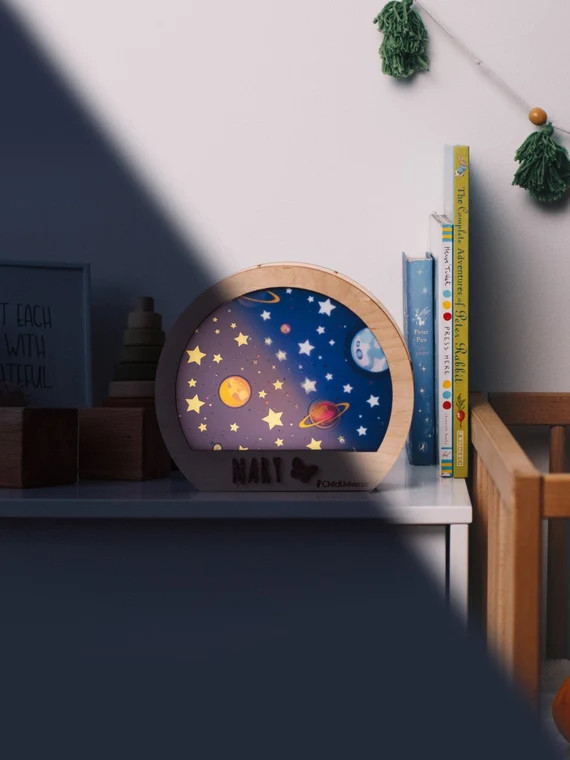Space Nursery Decor Boys Night Light Personalized Baby Gift | Etsy | Etsy (US)