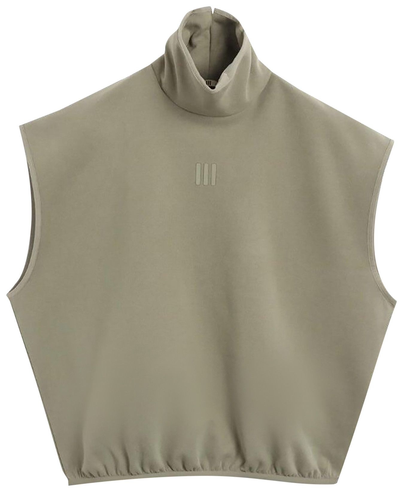 adidas x Fear of God Athletics Mock Neck Muscle Sweatshirt 'Clay' | GOAT