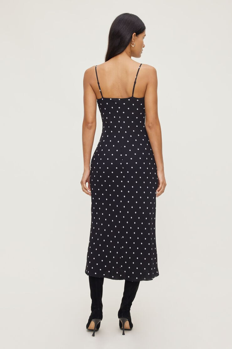 Estera Polka Dot Maxi Dress | Dynamite Clothing