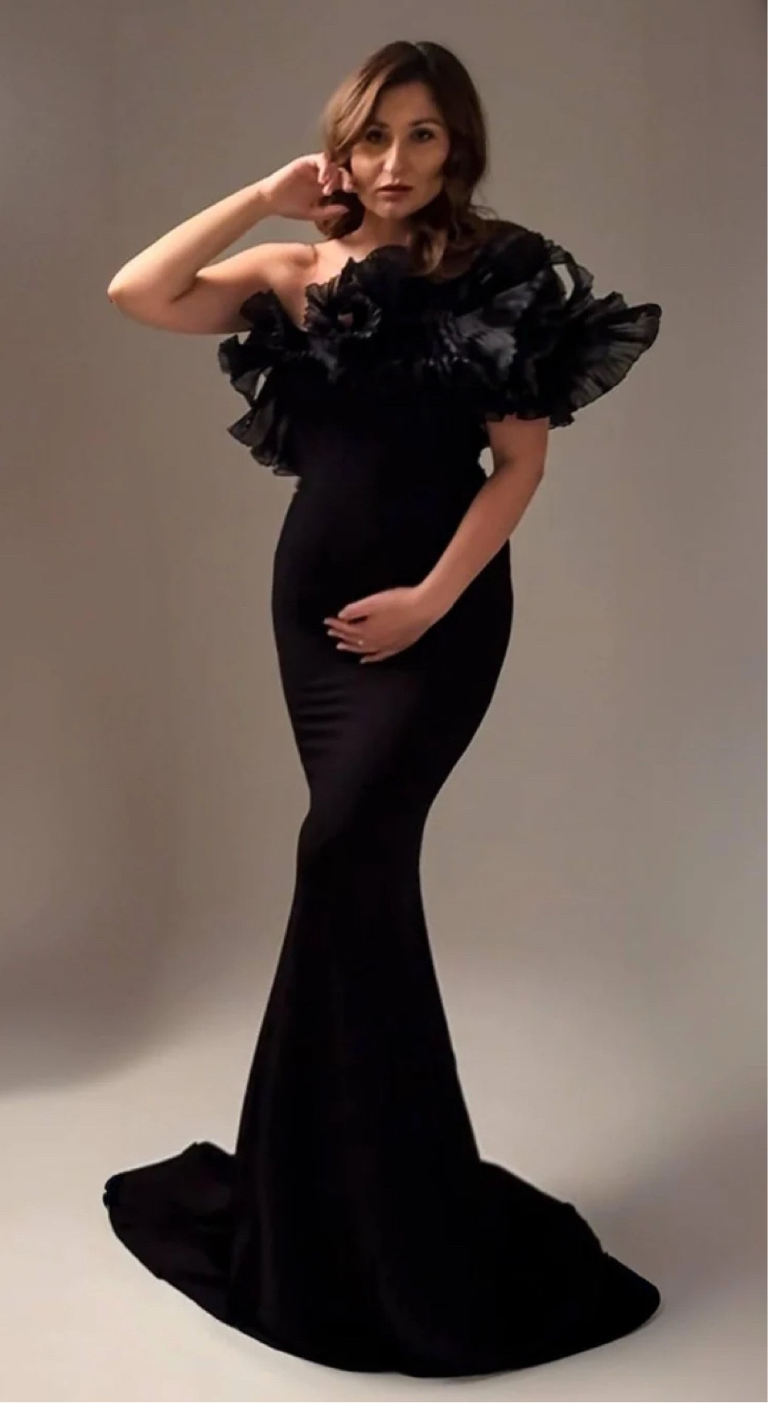 Black 6 in 1 Maternity Dress  Pregnancy Photoshoot Gown Photo Props for Maternity Photo Sessions  Photoprops 

#LTKFamily #LTKBump #LTKBaby