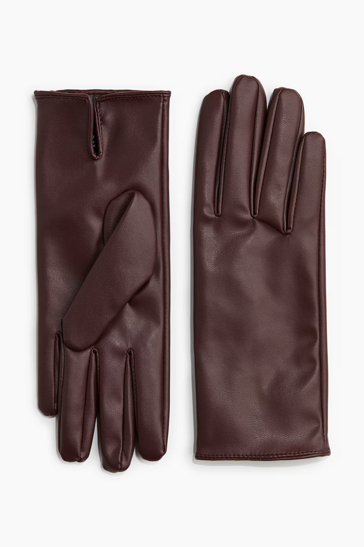 Coated Gloves - Burgundy - Ladies | H&M US | H&M (US + CA)