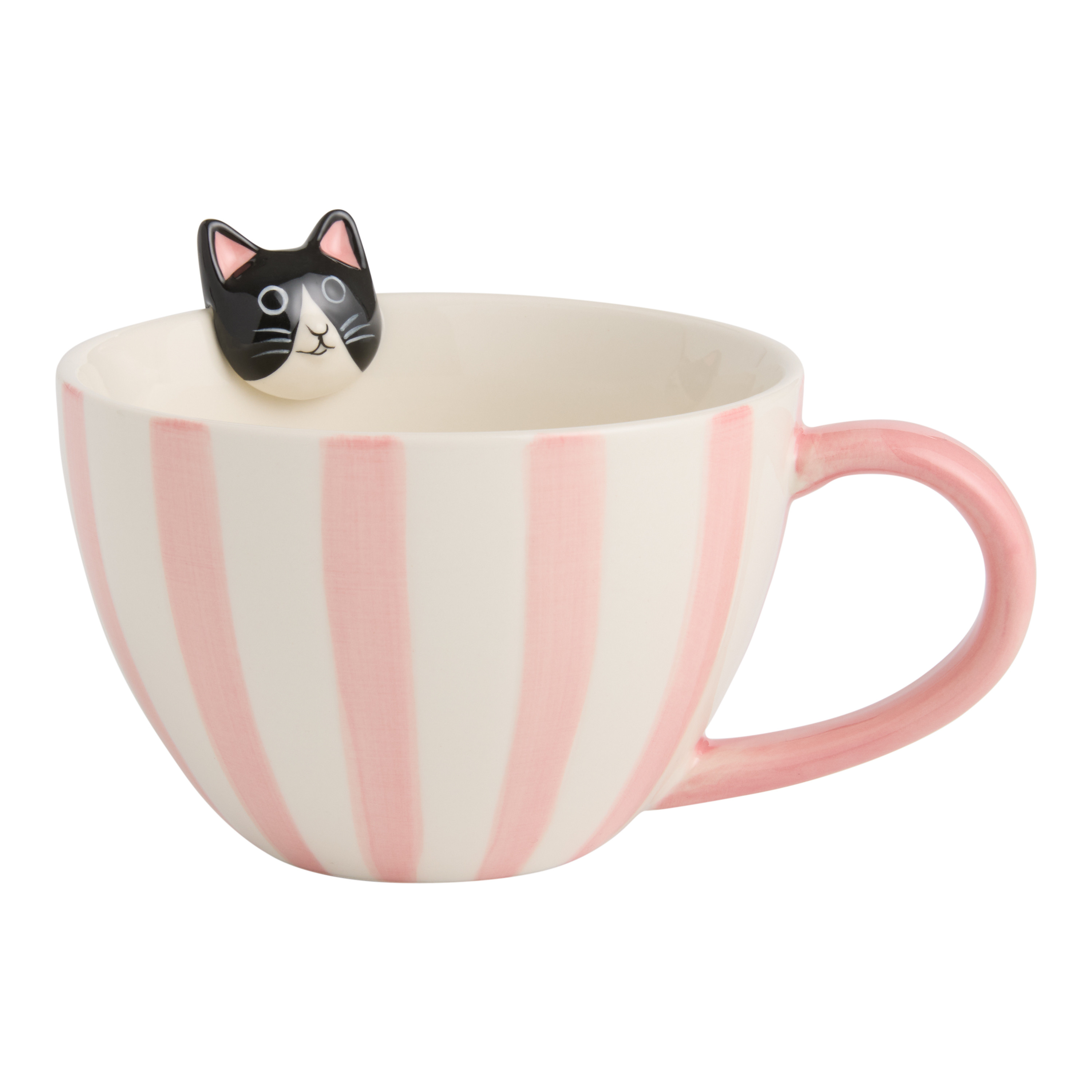 Pet Stripe Hand Painted Ceramic Mug | World Market
