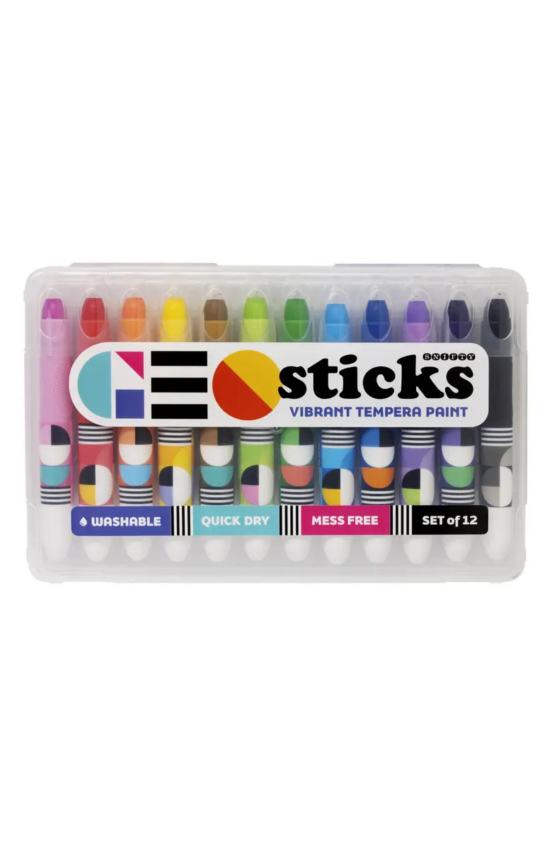 Geo Sticks 12-Pack Vibrant Tempera Paint Sticks | Nordstrom