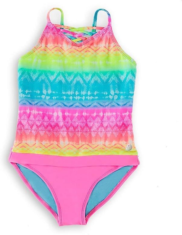 Patented Little Girls One-Piece Bathing-Suit Wave to Go with Magnetease Technology | Amazon (US)