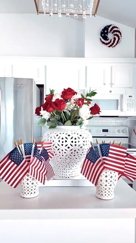 🇺🇸JULY 4th HOME DECOR: Update your home this season with patriotic decorations for Independence Day!

❤️My American Flag wreath is 13 inches and fits perfectly above my stove in the kitchen. So affordable, under $22. 

💙Using dessert plates I already own, I’ve added red, white and blue straws, tissue paper pompoms and wooden stick flags for a festive touch. 


🍽️ PLATES: @caskata
🇺🇸DECOR: @amazonhome

Summer table | summer decor | July 4th table | Independence Day Decor | Blue and White plates | Fourth of July decor | USA decor | early summer | Patriotic decorations | Red White Blue decor | home decor | classic home | modern home | coastal home | preppy style | southern home | southern charm | southern living | summer decorations | summer style | summer


#july4th #july4thdecor #homedecor #happyfourth #happyfourthofjuly #independenceday #patrioticdecor #redwhiteandblue #festivedecor #godblessamerica #USA #america #americanstyle #americanflag #unitedstatesofamerica #fourthofjuly #fireworks #celebration #caskata #caskatatableware #amazonhome #amazonhomefinds #amazonhomedecor #founditonamazon #street2beachstyle @jtstjtst11



#LTKVideo #LTKHome #LTKFindsUnder100