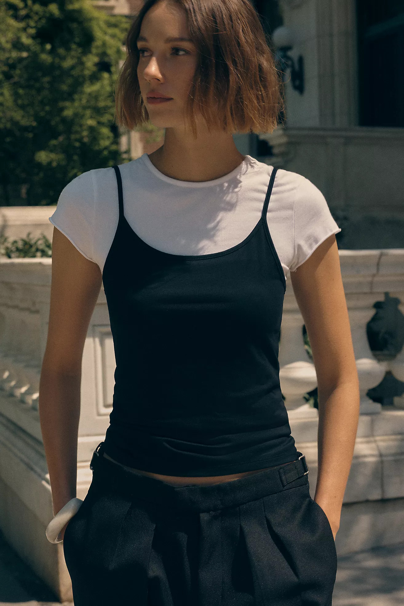 Surrey '90s Strappy Scoop Tank | Anthropologie (US)
