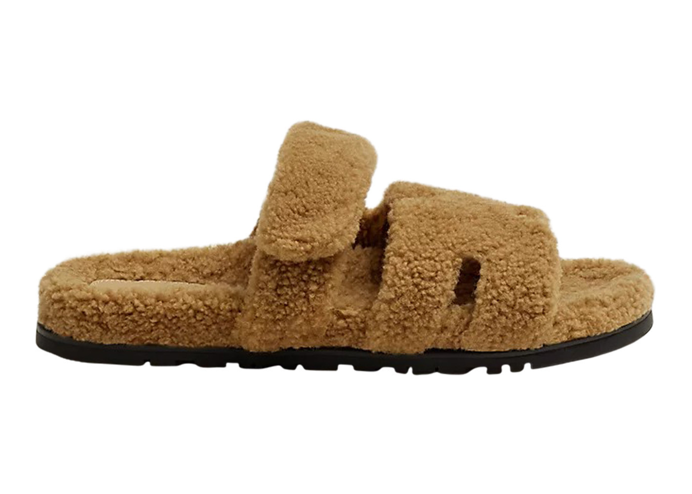 Men's Hermes Chypre Sandal Gobi Woolskin Sneakers in Beige/Black | StockX