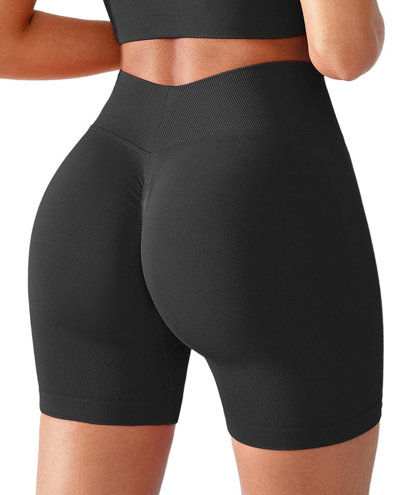 BRXL Seamless Impact Compression Scrunch Butt Lifting Shorts for Women V Back 5" Inseam High Wais... | Amazon (US)