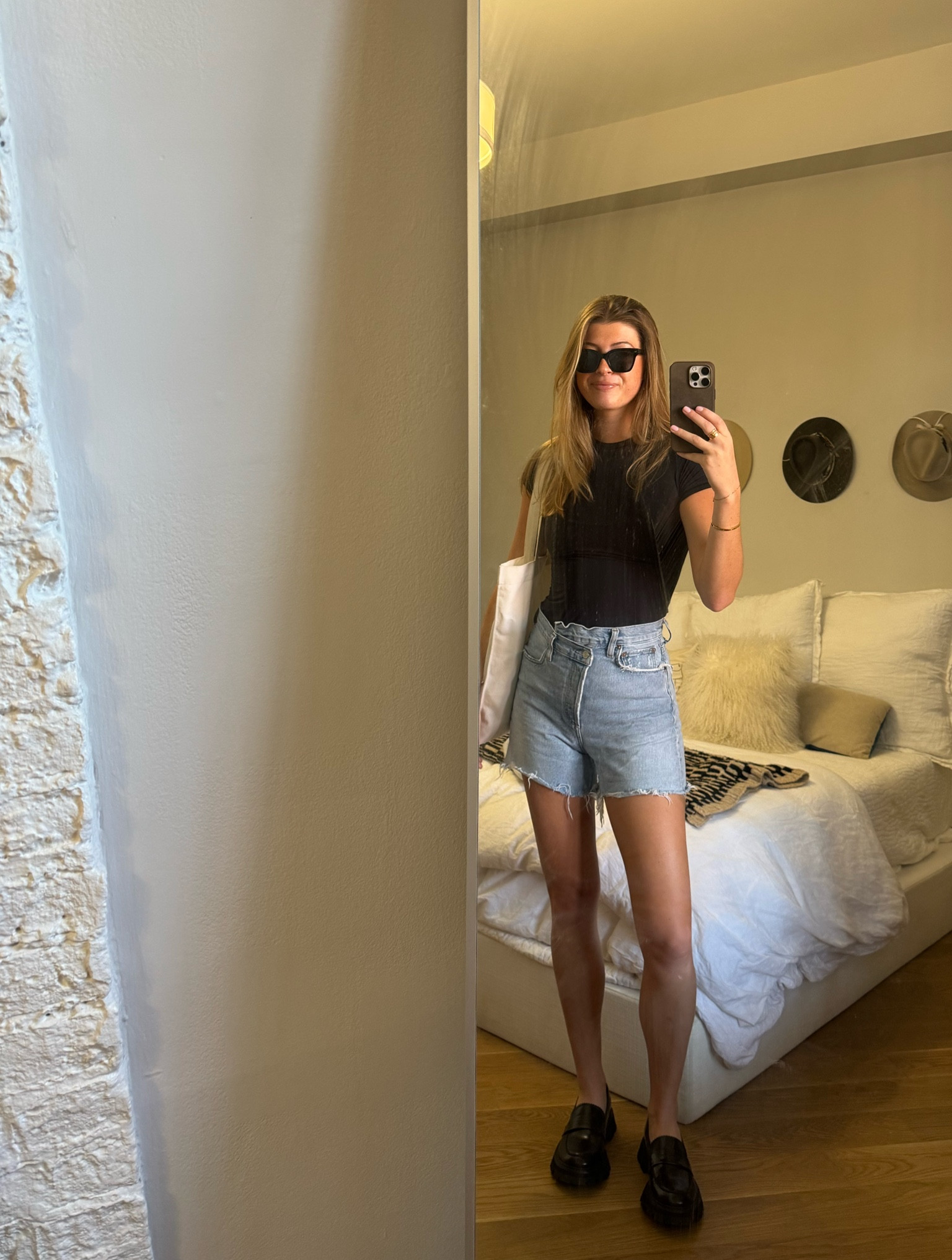 OOTD! 

Casual outfit for working from coffee shop ☕️
Skims, agolde, tony bianco loafers 

#LTKWorkwear #LTKFindsUnder50