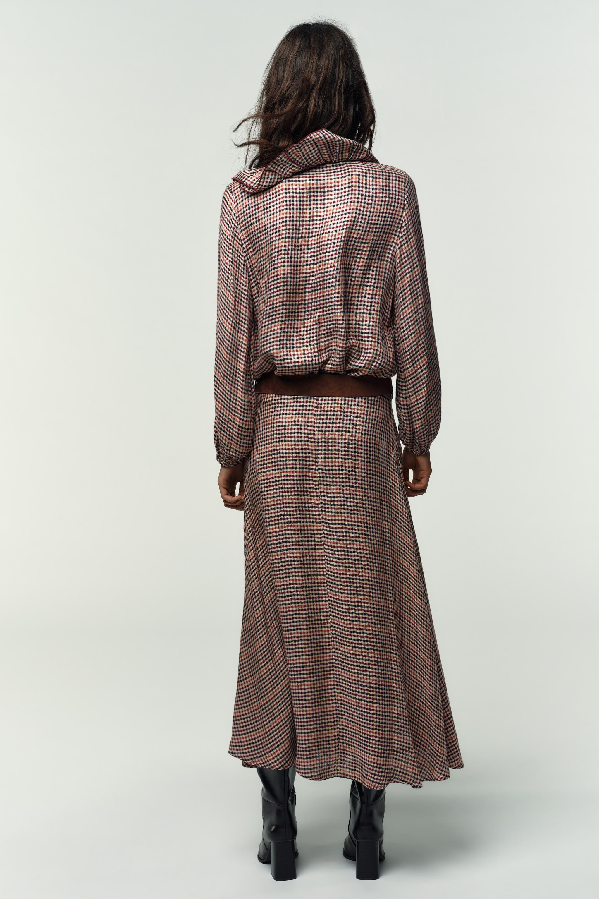 PLAID SKIRT WITH BELT | Zara US