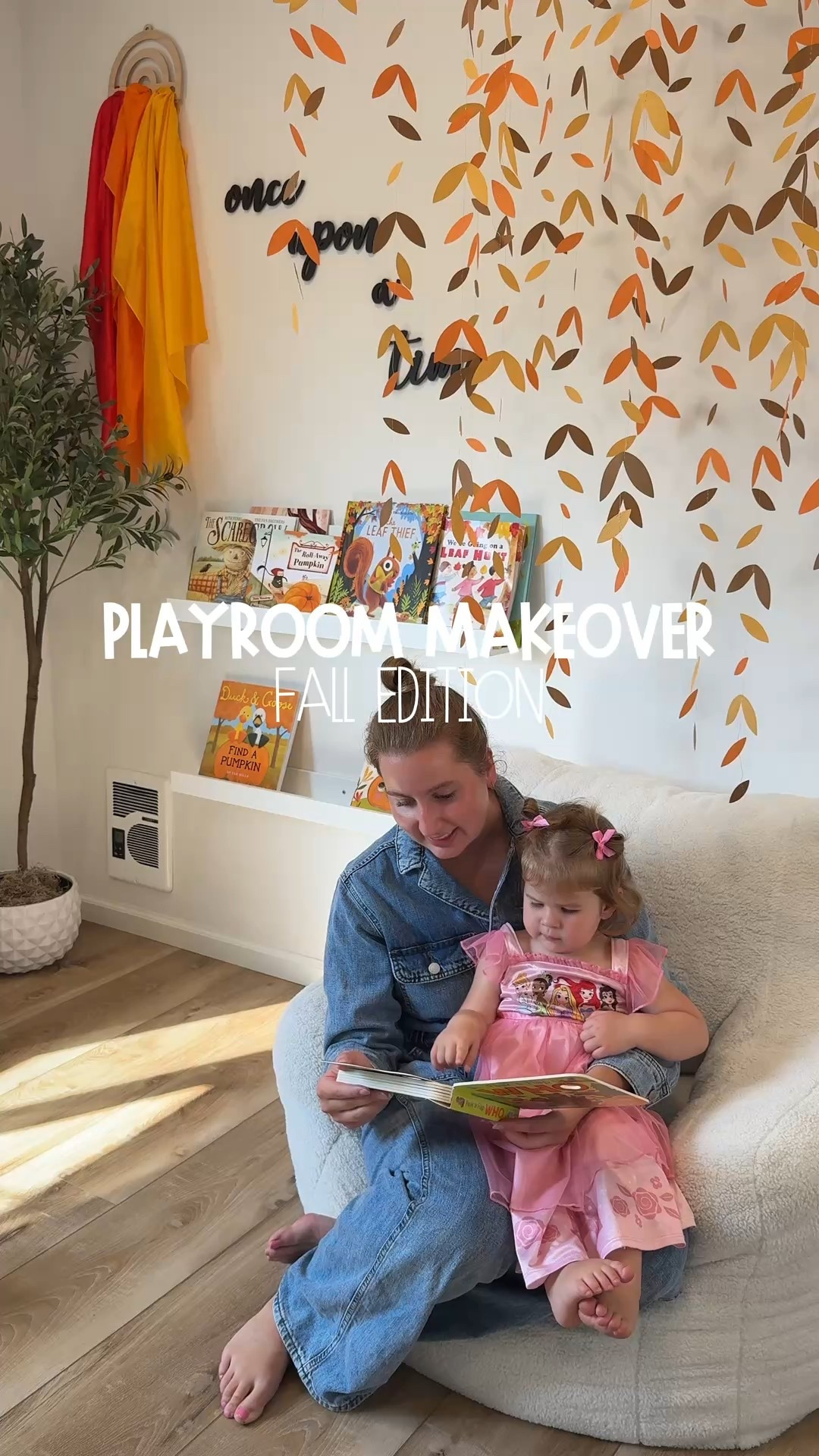 Bringing a little fall magic into our playroom! 🍂🍁✨

I love decorating our playroom for the seasons, but I always try to choose pieces that double as play options! 🍁

🍂 @tenderleaf + @Tiny Land Official wooden toys that feel seasonal and fun to play with.
🎃 @Hobby Lobby  bow + pumpkin garland to make it festive.
📚 A little bookshelf refresh with all our favorite fall books.
🧡 Our @Sarah’s Silks scarves in the prettiest autumn shades.
🎨 Our art wall — now full of last year’s fall projects and ready for more!

It’s such a cozy way to celebrate the season while making the space fun + inviting for Macy! 🥰

#falldecor #playroomdecor #toddlertoys #playroominspo #fallaesthetic 

Fall playroom, fall playroom decor, decorating for fall, decorating the playroom, fall themed playroom, fall decor, toddler fall decor, fall toddler books, fall toddler art, fall toddler toys


#LTKKids #LTKSeasonal #LTKFamily