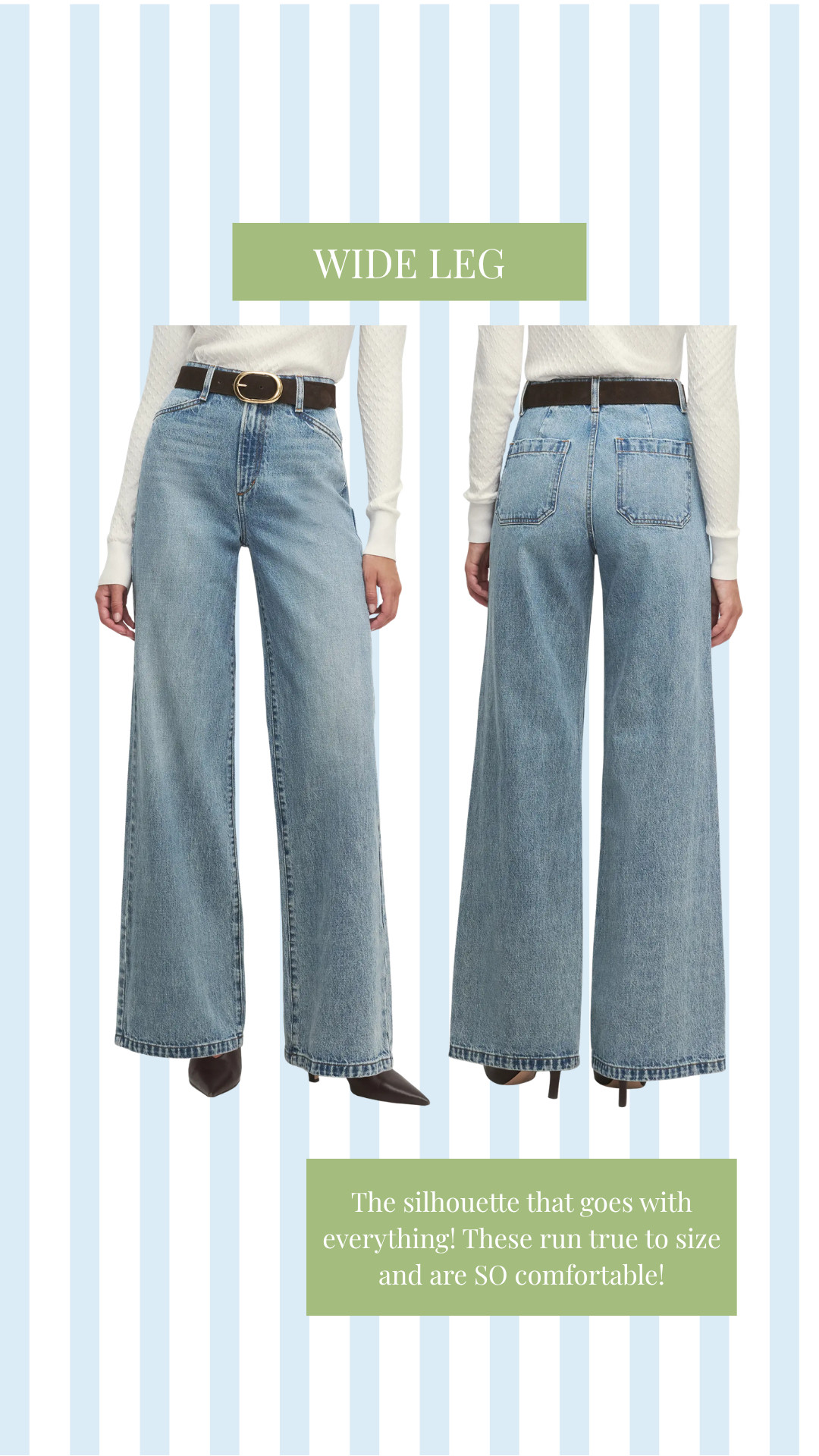 100% cotton high rise wide leg jeans! Get them while they're on sale! 

 #LTKgrwm #LTKootd #LTKmomlife
