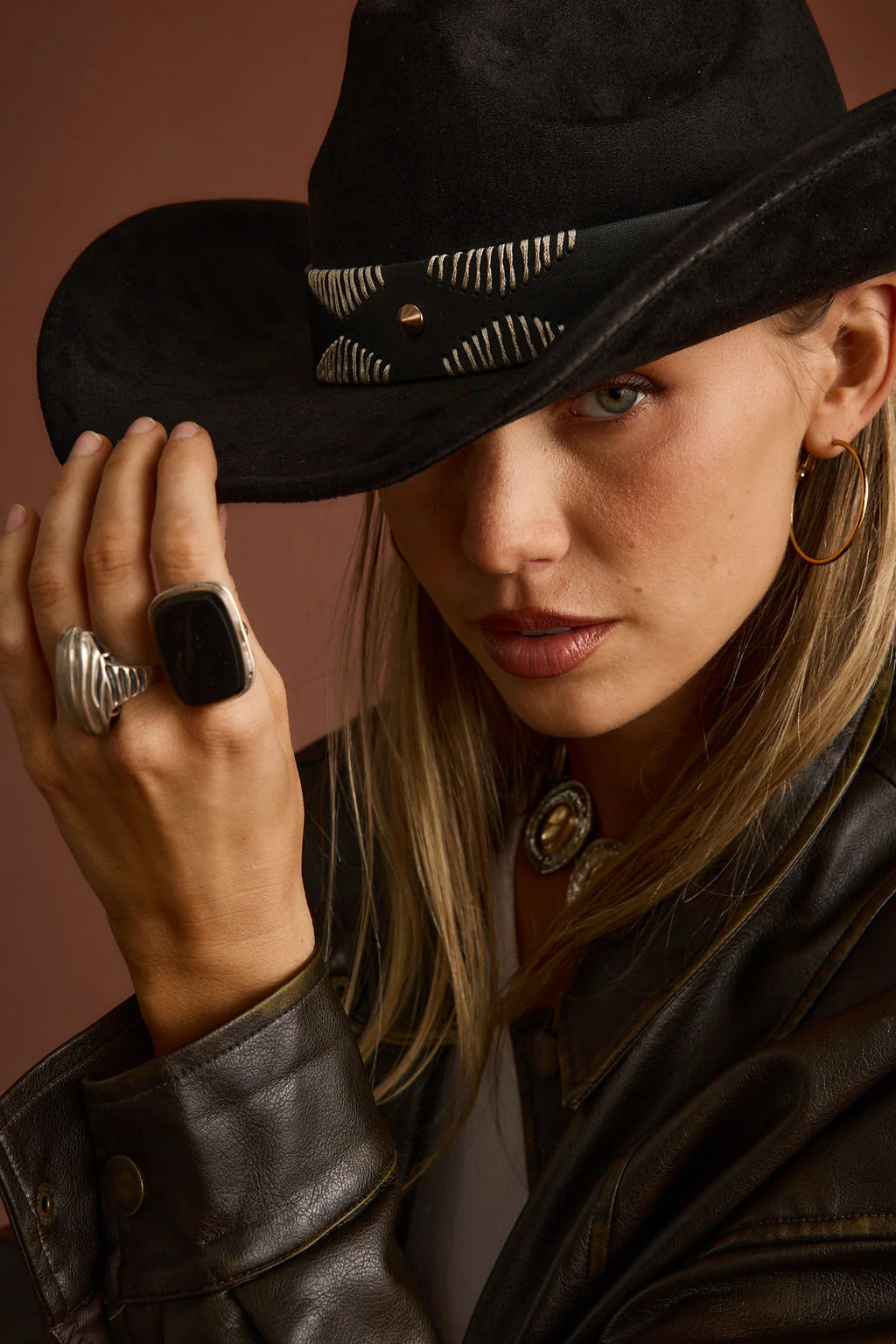 Talon Black Suede Cowboy Hat | 12th Tribe | 12th Tribe