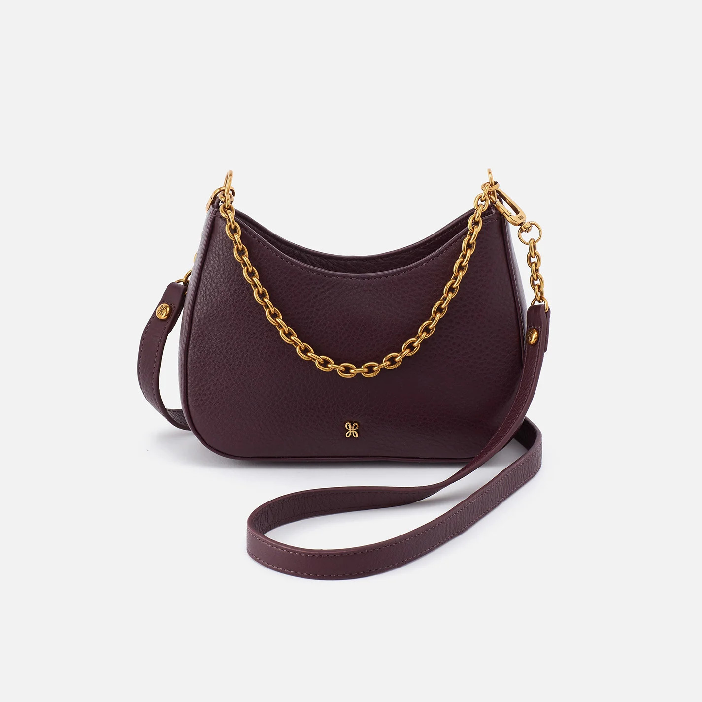Rosa Crossbody in Pebbled Leather - Black | HOBO Bags