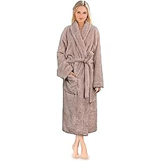 PAVILIA Premium Womens Plush Soft Robe Fluffy, Warm, Fleece Sherpa Shaggy Bathrobe | Amazon (US)