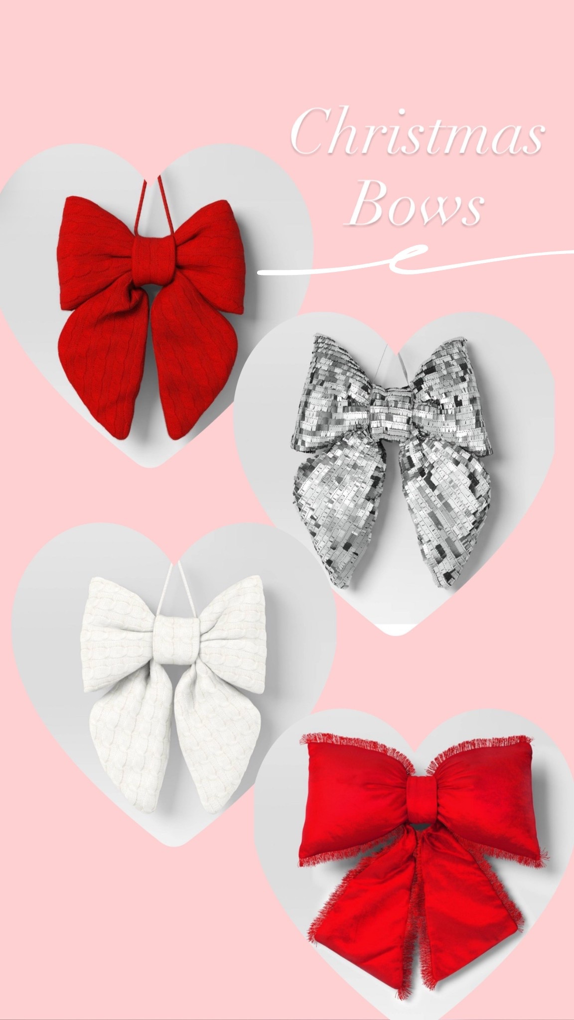 How cute are these bows! Perfect for Christmas trees and decorating! 

#LTKSeasonal #LTKSaleAlert #LTKHome