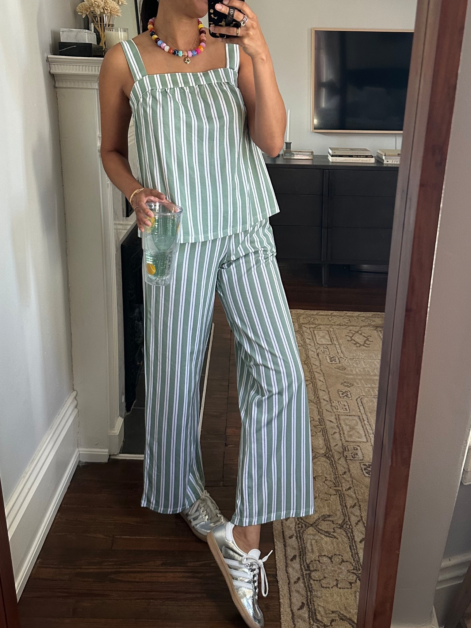 Pajama set that works for pool or weekend! Runs TTS - I’m in a small 

#LTKootd #LTKOver40 #LTKmomlife