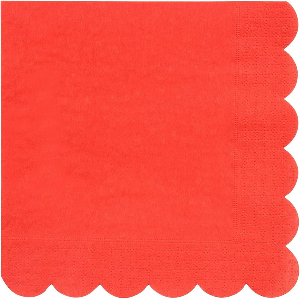 Meri Meri Red Large Napkins (Pack of 20) | Amazon (US)