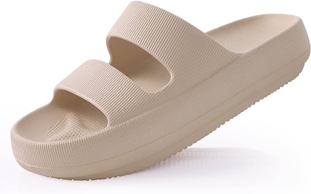 shevalues Cloud Slides for Women with Arch Support Pillow Soft Slip on Sandals Lightweight Summer... | Amazon (US)