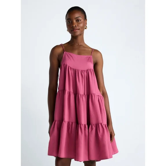 Scoop Women’s Flowy Tier Mini Dress, Sizes XS-XXL | Walmart (US)