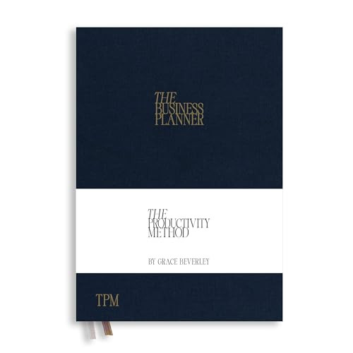 Hardback Productivity Planner | A5 Hardcover Undated Business Planner for Entrepreneurs | 3-Month Daily Planning, 384 Pages | Elevate Your Business Game Sustainably | Burning the Midnight (Blue) Oil | Amazon (UK)