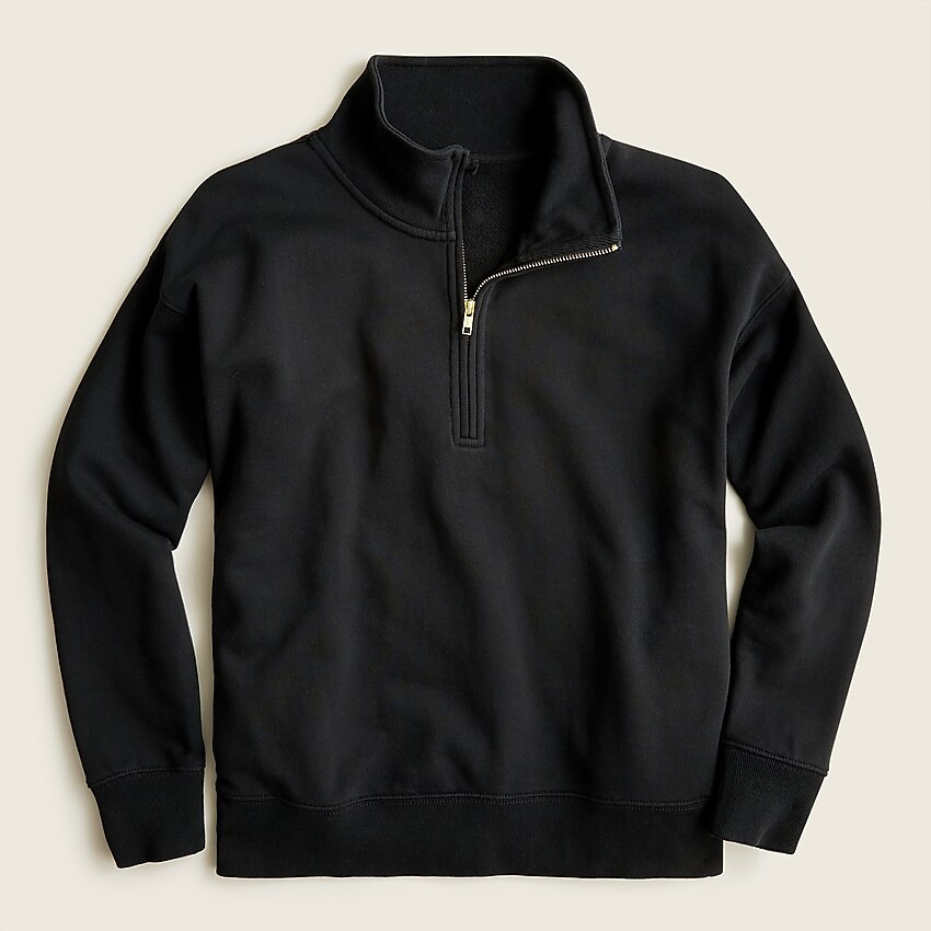 University terry half-zip sweatshirt | J. Crew US