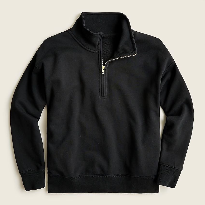 University terry half-zip sweatshirt | J.Crew US