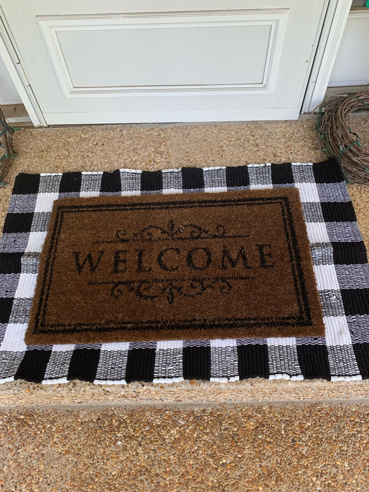 Just bought a new Buffalo Plaid rug to refresh my welcome mat.🖤🤍
These rugs can be used indoors too.  I found them at several places and in different sizes.
Follow me for more decorating inspiration❤️

#ltkit
#ltkathomewith
#ltkhomedecor

#LTKhome #LTKunder50 #LTKFind