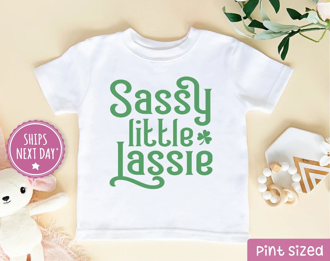 St. Patrick's Day Girls Shirt  Sassy Little Lassie - Etsy | Etsy (US)
