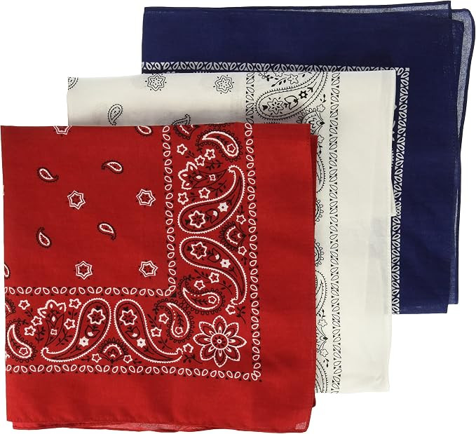 Levi's Men's 100% Cotton Multi-purpose Bandana Gift Sets – Headband, Wrap, Protective Coverage | Amazon (US)