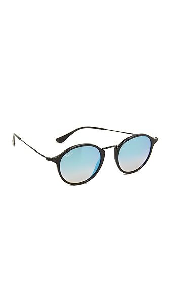 Mirrored Round Sunglasses | Shopbop