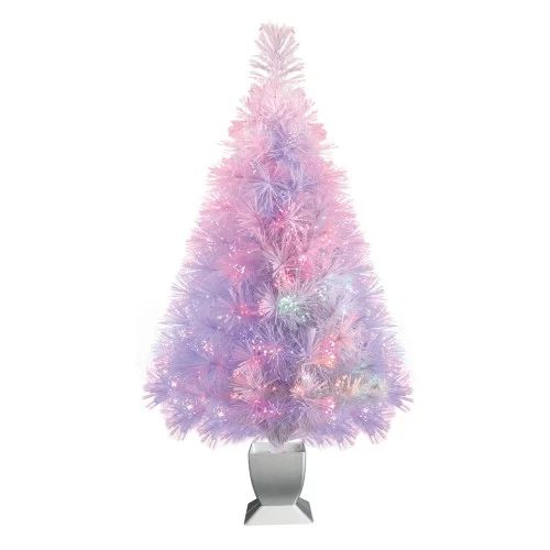 Holiday Time Fiber Optic Concord Christmas Tree 32 in,White - Walmart.com | Walmart (US)