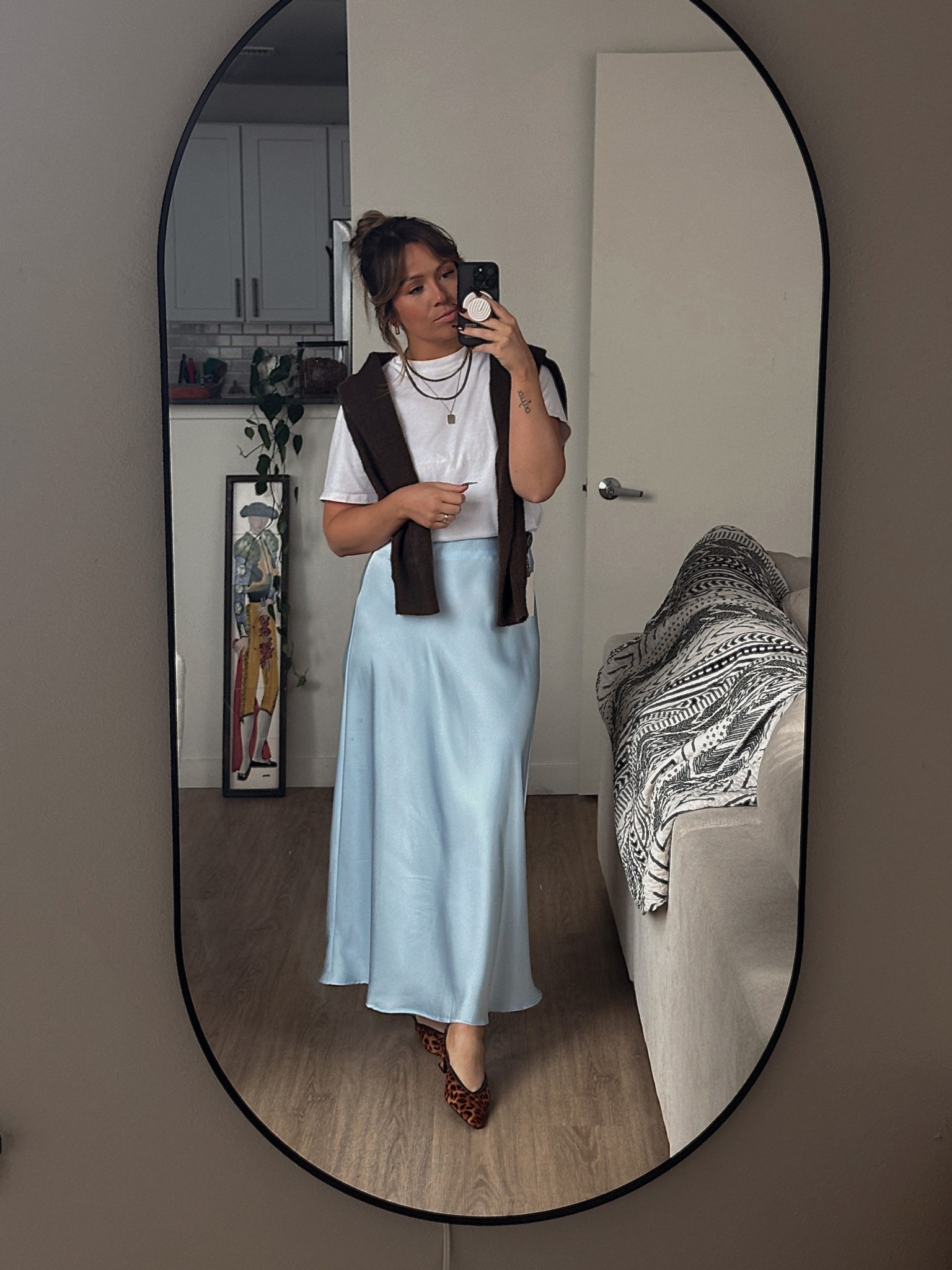 tee - abercrombie
skirt - amazon
sweater - h&m
shoes - steve madden

#LTKStyleTip #LTKWorkwear #LTKSummerEdit