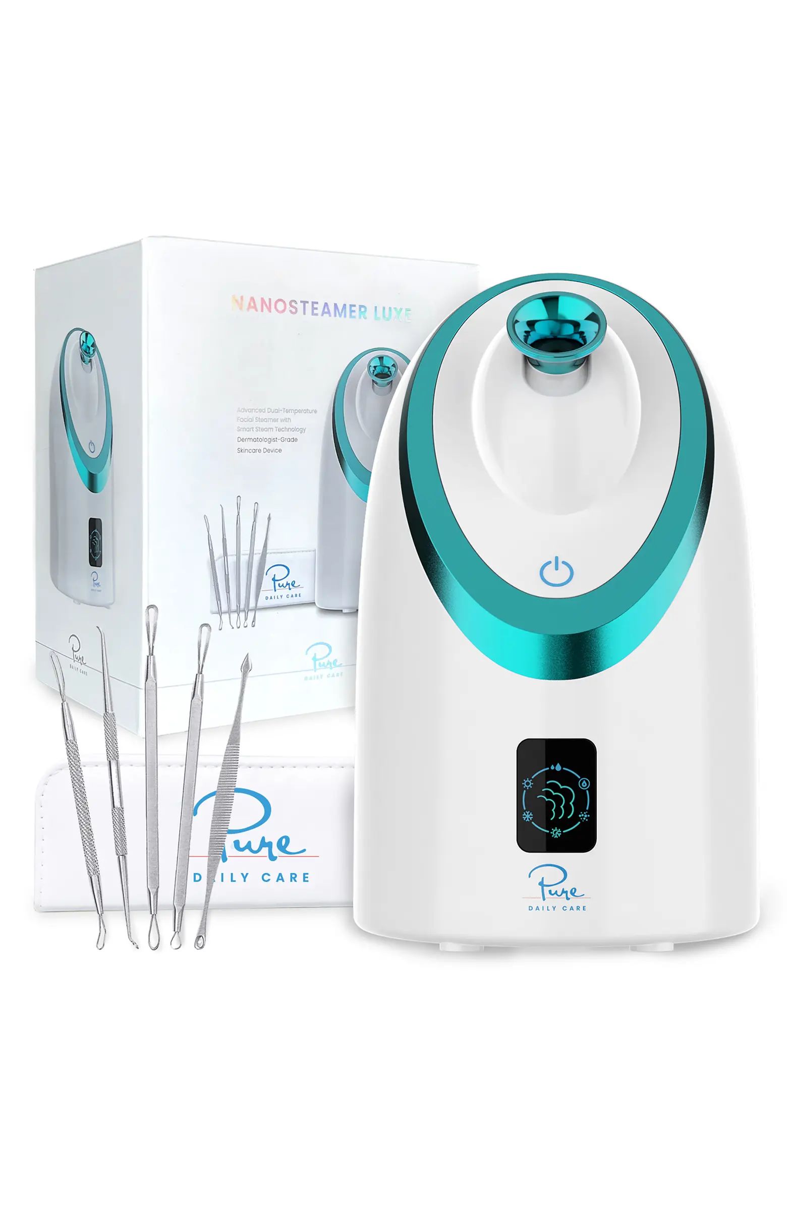PURE DAILY CARE NanoSteamer Luxe Ionic Facial Steamer & Extractor Kit | Nordstromrack | Nordstrom Rack