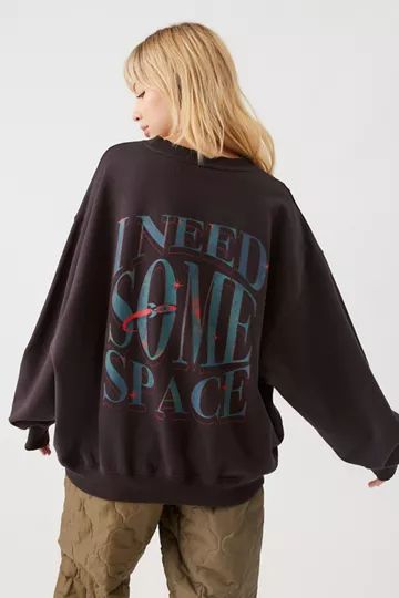 UO Wilder I Need Space Pullover Sweatshirt | Urban Outfitters (US and RoW)