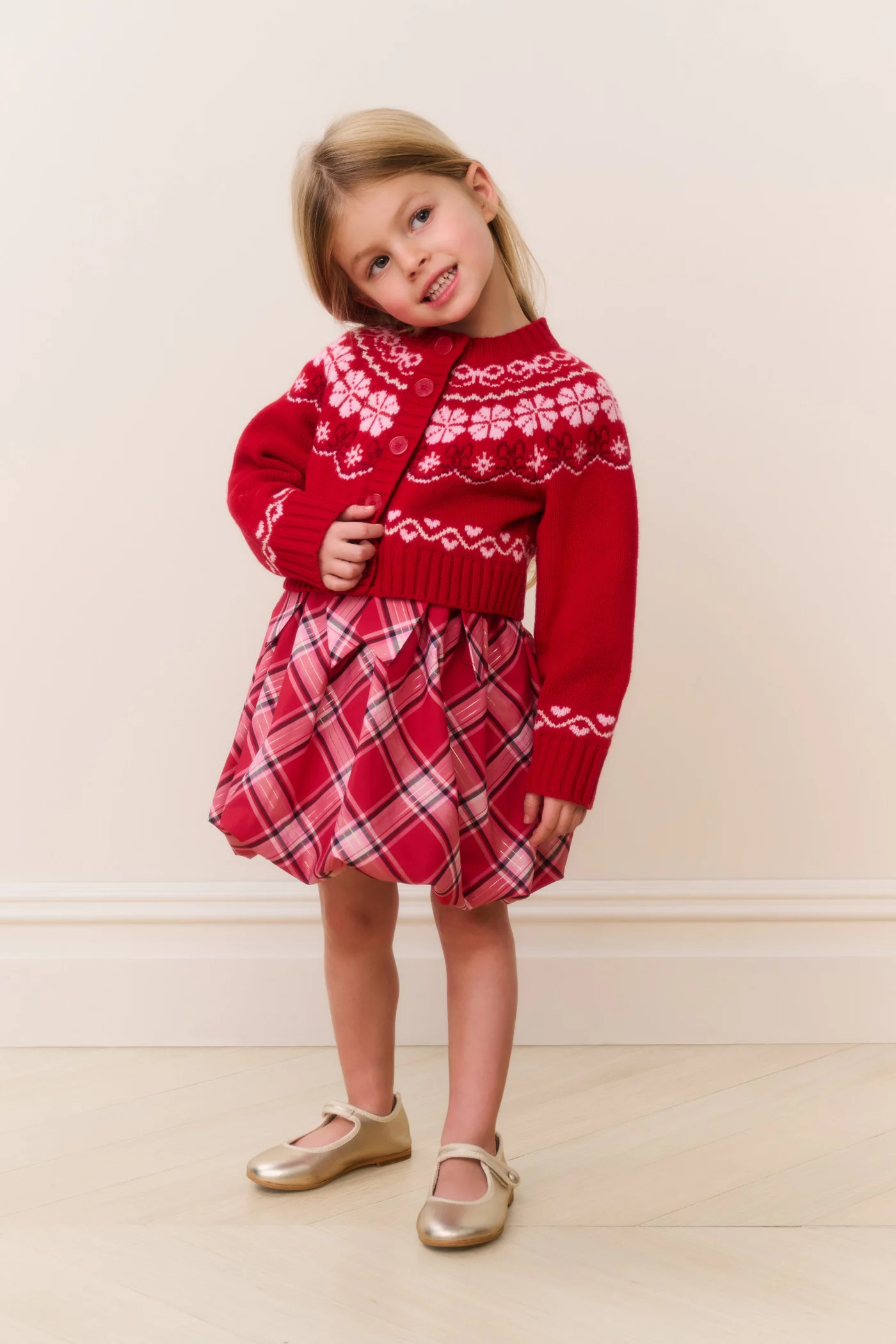 Little Girls Wrenna Fair Isle Cardigan | LoveShackFancy
